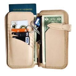 iphone wallet for men with vegetable tanned leather