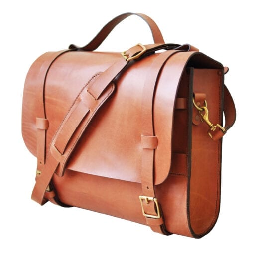 walklo leather - leather messenger bag