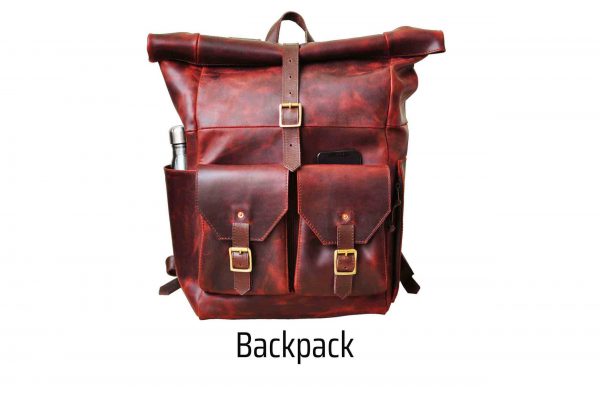 walklo handmade leather backpack for traveling