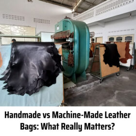 handmade leather bag craftsmanship vs machine made precision